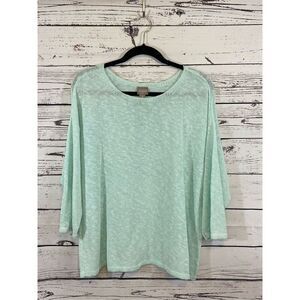 Chico’s Sweater Mint color Size 3/XL
